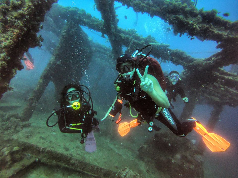 diving with our instructor